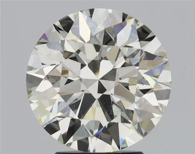 3.07ct K SI1 Rare Carat Ideal Cut Round Diamond