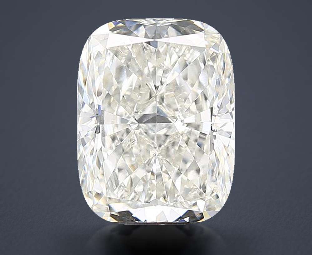 5.06ct F VVS2 Very Good Cut Cushion Lab Grown Diamond