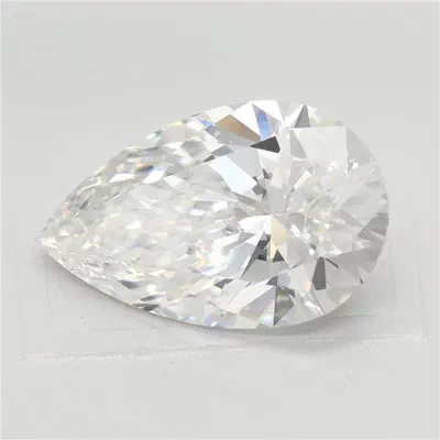 4.08ct E VVS2 Rare Carat Ideal Cut Pear Lab Grown Diamond