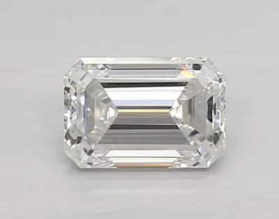 0.81ct D VVS2 Rare Carat Ideal Cut Emerald Lab Grown Diamond