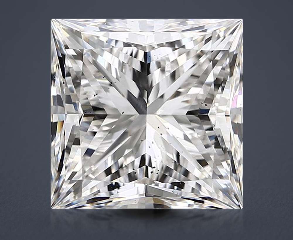 8.00ct G SI1 Rare Carat Ideal Cut Princess Lab Grown Diamond