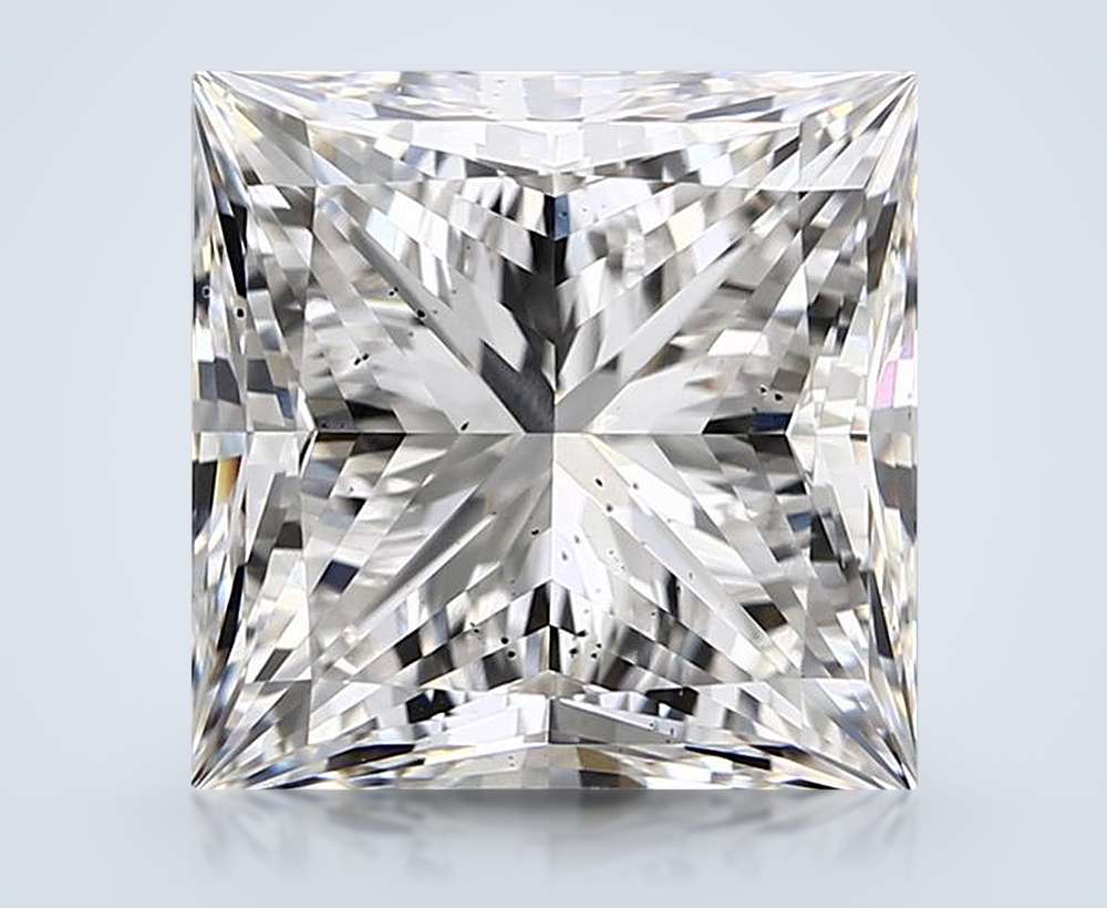 8.00ct G SI1 Rare Carat Ideal Cut Princess Lab Grown Diamond