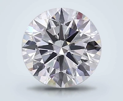 2.55ct F VS2 Rare Carat Ideal Cut Round Lab Grown Diamond