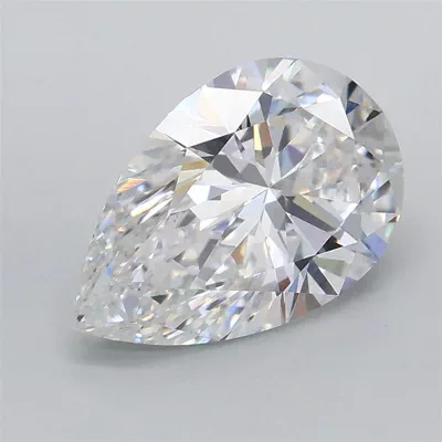 1.58ct E VS1 Rare Carat Ideal Cut Pear Lab Grown Diamond