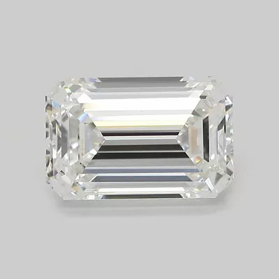 3.55ct F VS1 Excellent Cut Emerald Lab Grown Diamond