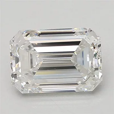 2.56ct F VS1 Excellent Cut Emerald Lab Grown Diamond