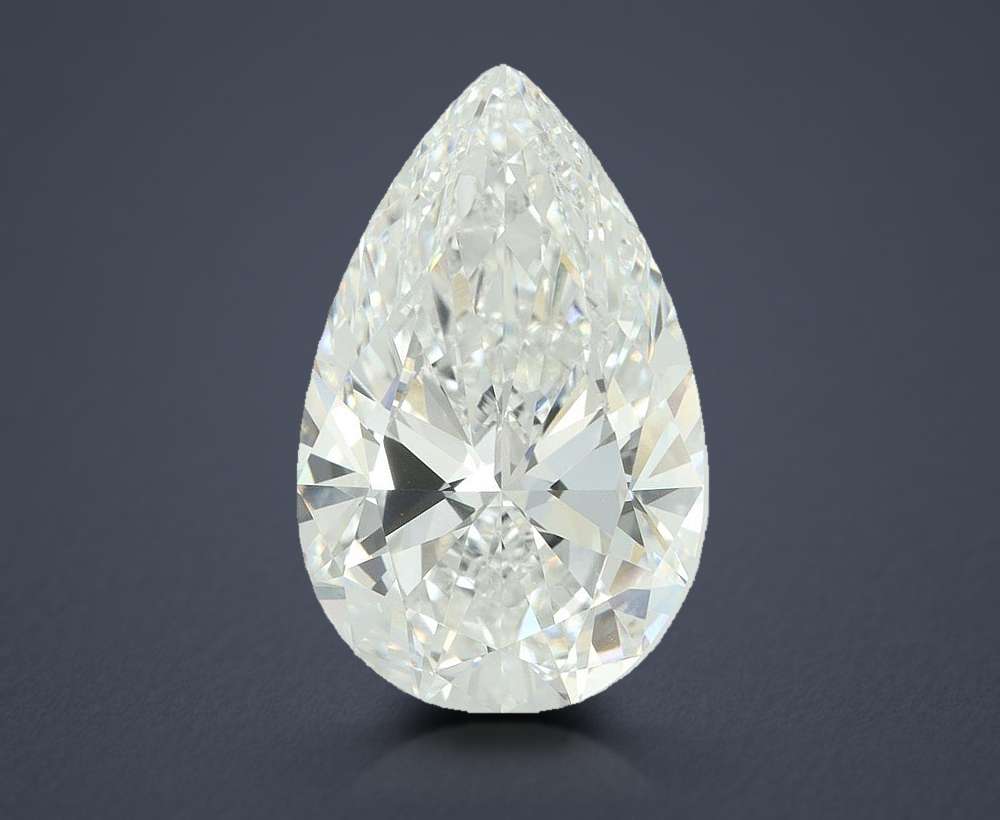 12.00ct E VVS2 Rare Carat Ideal Cut Pear Lab Grown Diamond