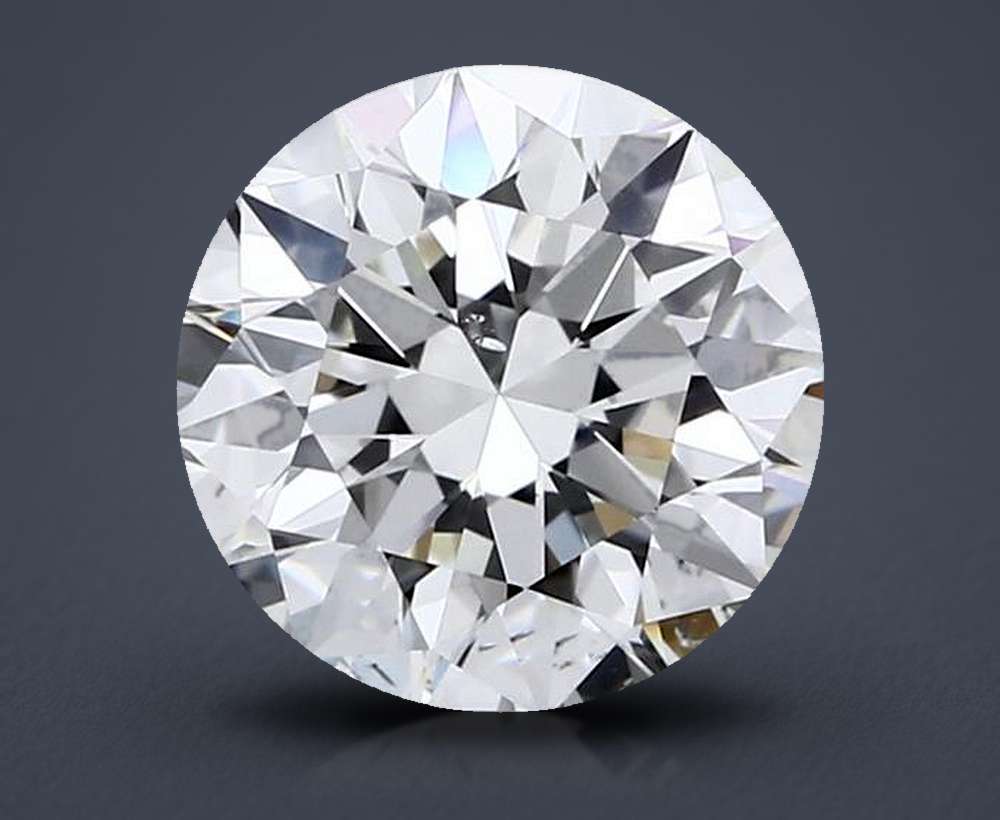 2.14ct K SI1 Rare Carat Ideal Cut Round Diamond
