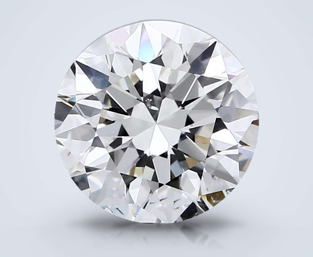 2.14ct K SI1 Rare Carat Ideal Cut Round Diamond