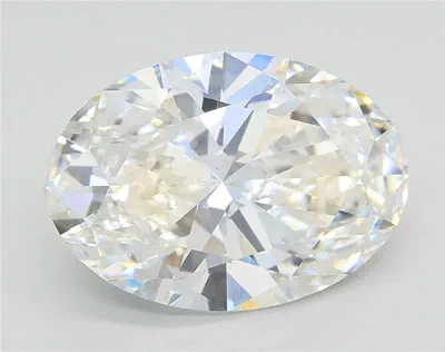 3.08ct E VS2 Rare Carat Ideal Cut Oval Lab Grown Diamond