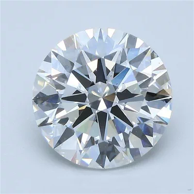 5.08ct F VS2 Rare Carat Ideal Cut Round Lab Grown Diamond