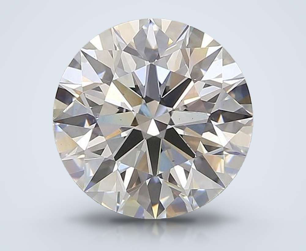 4.56ct F VS2 Rare Carat Ideal Cut Round Lab Grown Diamond