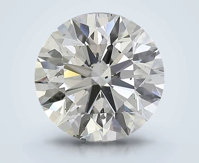 3.04ct D SI2 Rare Carat Ideal Cut Round Diamond