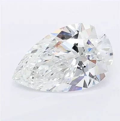 1.77ct E VVS2 Rare Carat Ideal Cut Pear Lab Grown Diamond