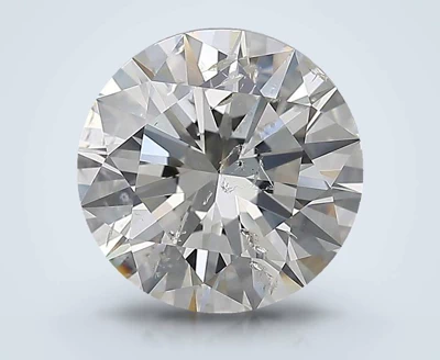 3.01ct G SI2 Rare Carat Ideal Cut Round Diamond