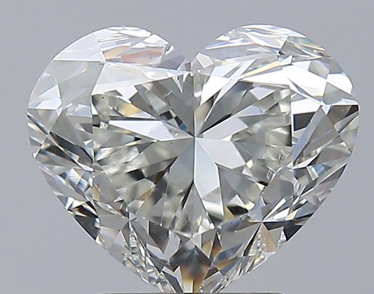 3.01ct J SI1 Rare Carat Ideal Cut Heart Diamond