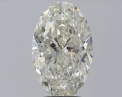 3.50ct I SI2 Rare Carat Ideal Cut Oval Diamond