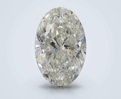 3.50ct I SI2 Rare Carat Ideal Cut Oval Diamond