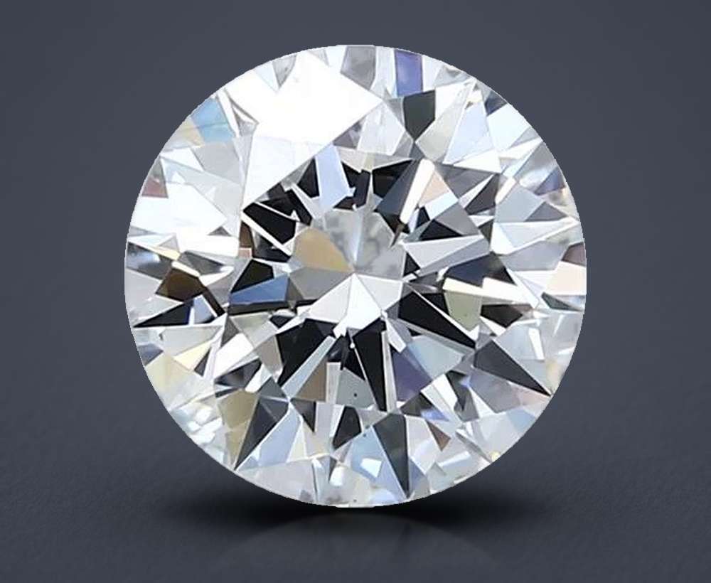 2.11ct E VS2 Rare Carat Ideal Cut Round Lab Grown Diamond