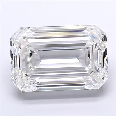 9.09ct F VVS2 Rare Carat Ideal Cut Emerald Lab Grown Diamond