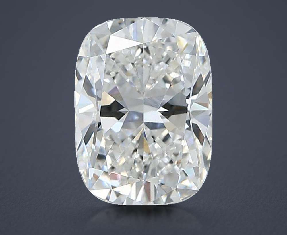 2.84ct E VVS2 Rare Carat Ideal Cut Cushion Lab Grown Diamond