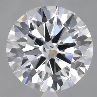 3.02ct E SI2 Excellent Cut Round Lab Grown Diamond