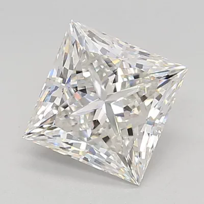 3.03ct F VVS2 Rare Carat Ideal Cut Princess Lab Grown Diamond