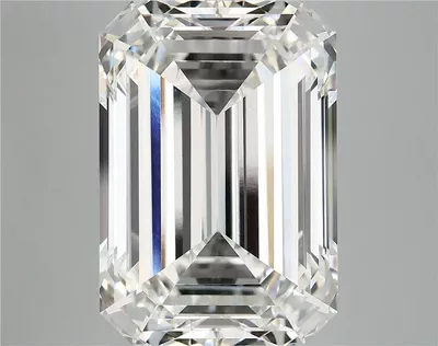 12.72ct F VVS2 Rare Carat Ideal Cut Emerald Lab Grown Diamond