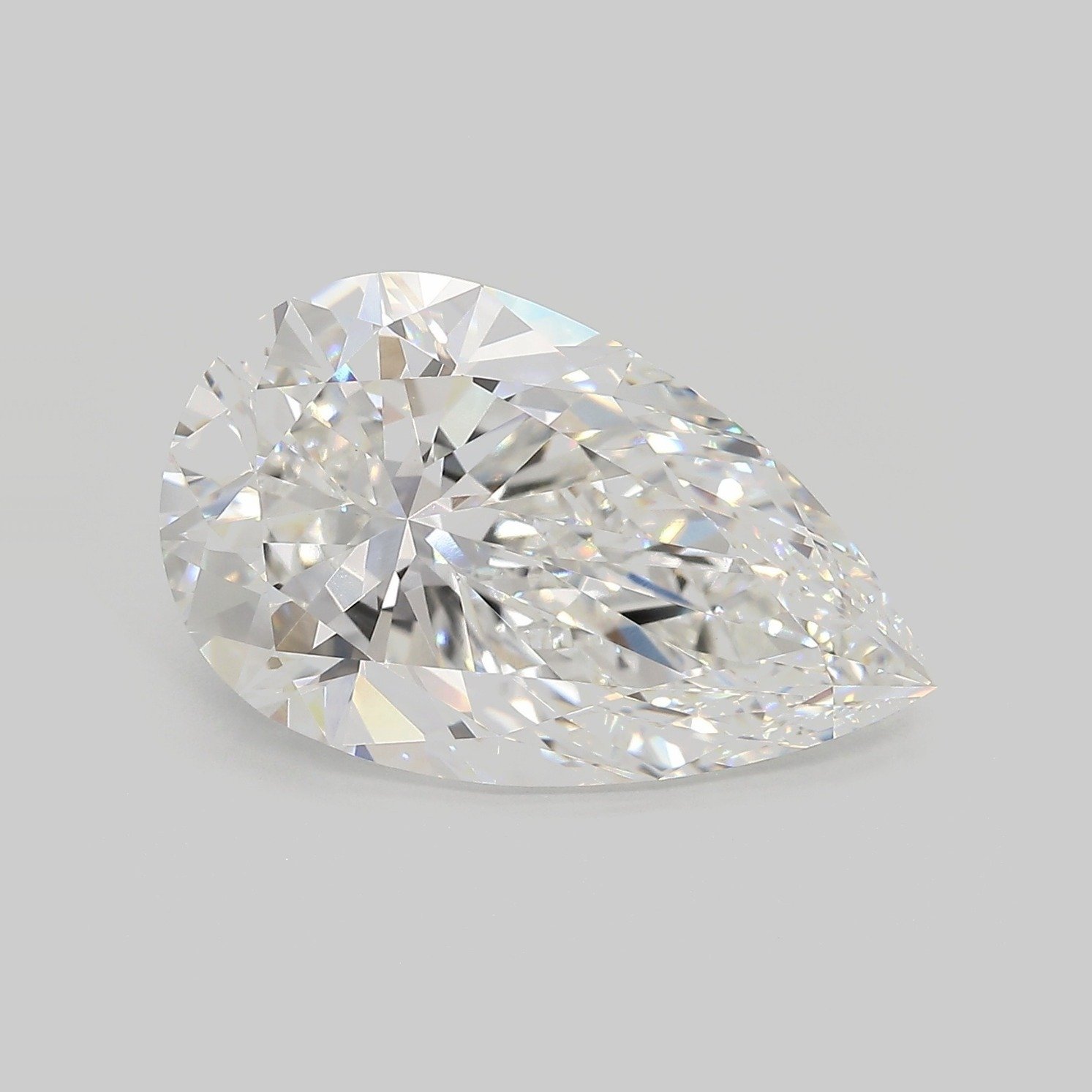 8.32ct F VVS2 Rare Carat Ideal Cut Pear Lab Grown Diamond