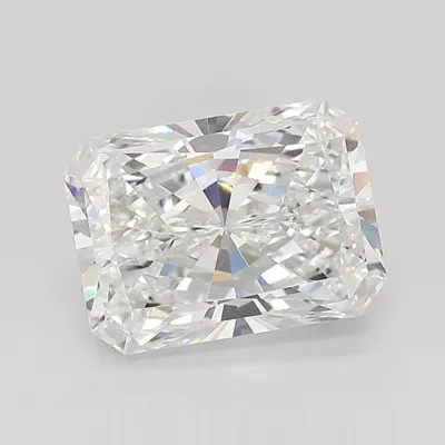 3.09ct F VVS2 Rare Carat Ideal Cut Radiant Lab Grown Diamond