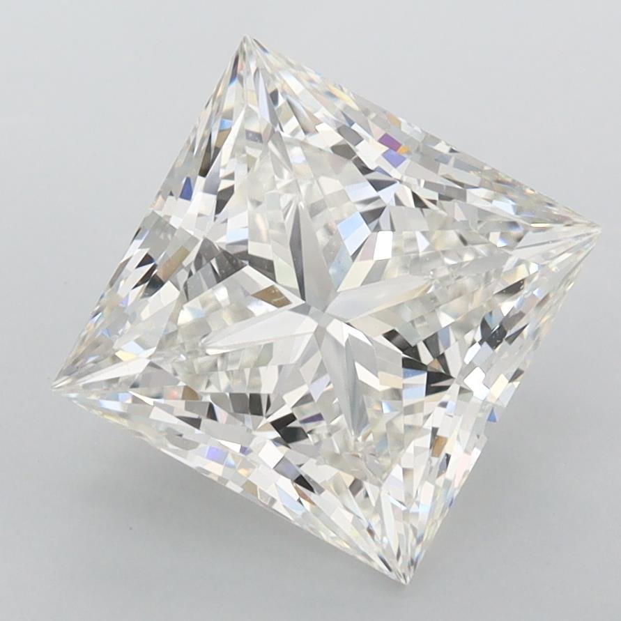 3.07ct F VVS2 Rare Carat Ideal Cut Princess Lab Grown Diamond