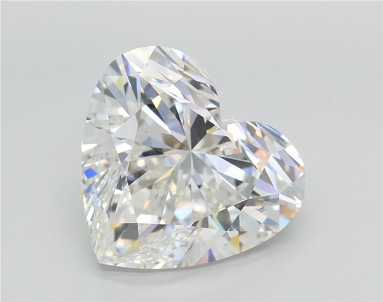 8.02ct F SI1 Rare Carat Ideal Cut Heart Lab Grown Diamond