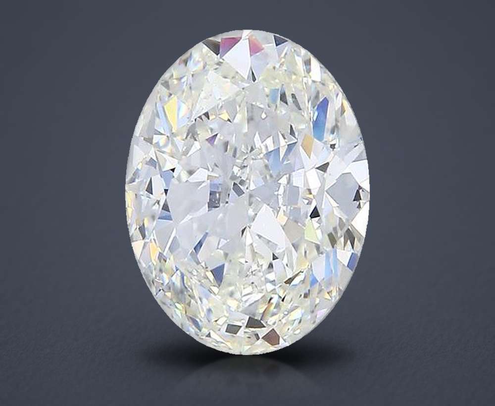 3.01ct I VS2 Rare Carat Ideal Cut Oval Diamond