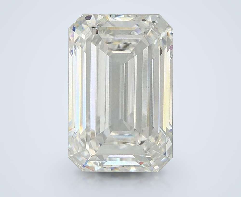 9.54ct F VS1 Rare Carat Ideal Cut Emerald Lab Grown Diamond