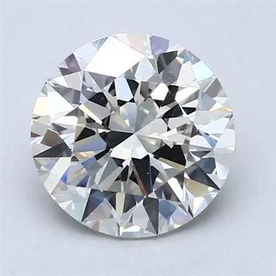 2.51ct J VS2 Rare Carat Ideal Cut Round Diamond