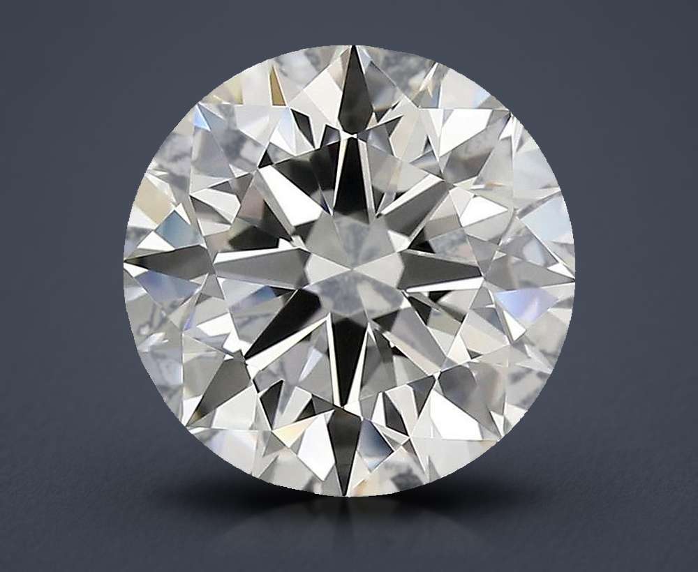 3.81ct J VVS2 Rare Carat Ideal Cut Round Diamond