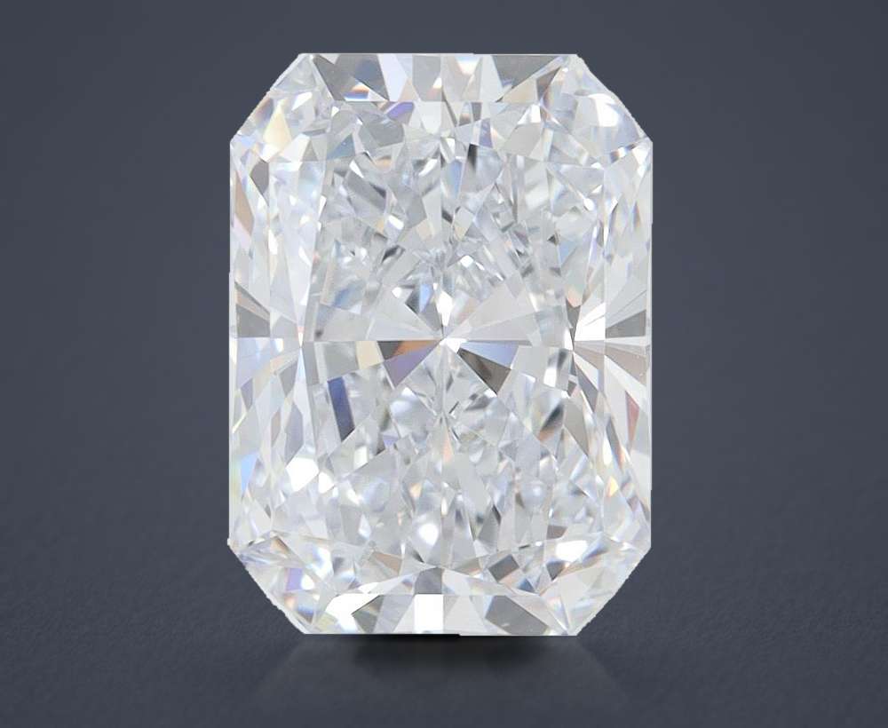 4.11ct E VVS1 Rare Carat Ideal Cut Radiant Lab Grown Diamond