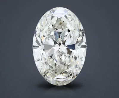 4.21ct K SI1 Rare Carat Ideal Cut Oval Diamond