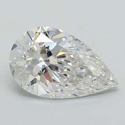 2.06ct F VS1 Rare Carat Ideal Cut Pear Lab Grown Diamond