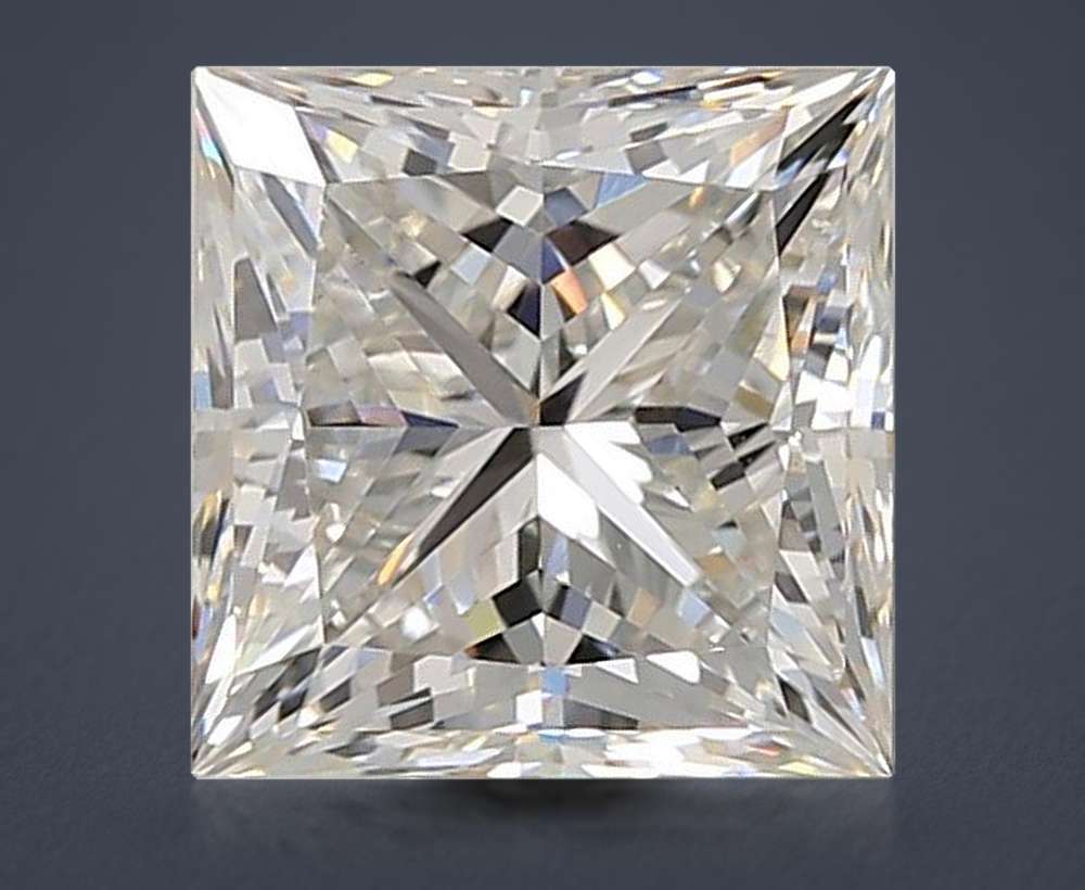3.96ct F VS1 Rare Carat Ideal Cut Princess Lab Grown Diamond