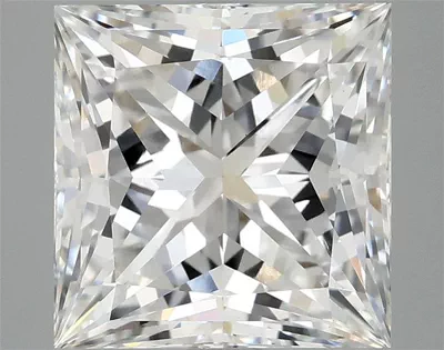 5.10ct F VS1 Rare Carat Ideal Cut Princess Lab Grown Diamond