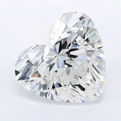 6.09ct F VVS2 Rare Carat Ideal Cut Heart Lab Grown Diamond