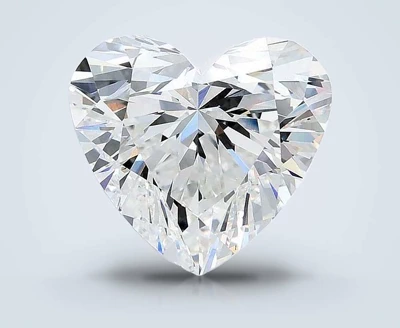 6.09ct F VVS2 Rare Carat Ideal Cut Heart Lab Grown Diamond