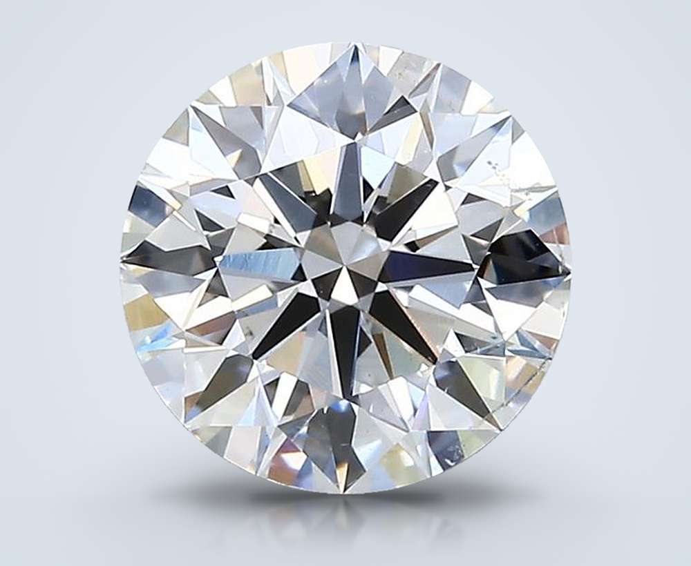 2.01ct I SI1 Rare Carat Ideal Cut Round Diamond