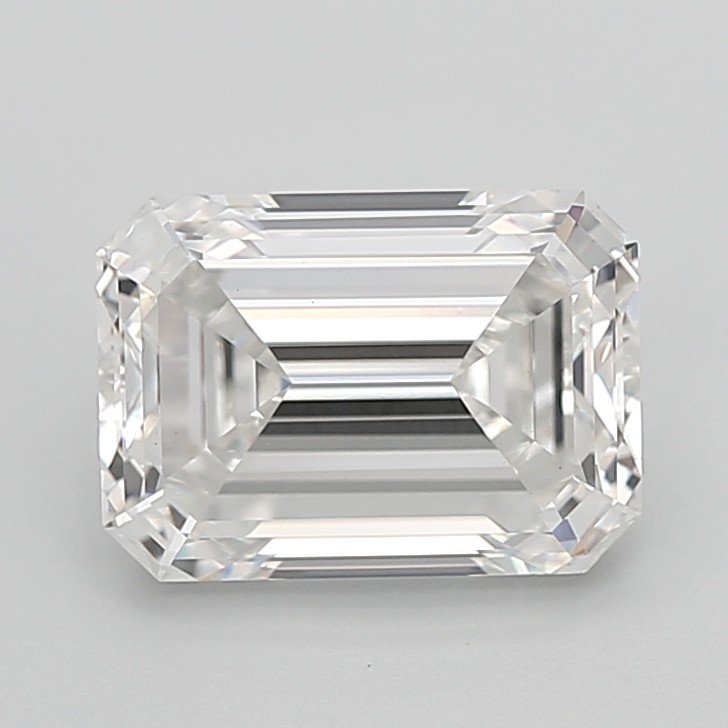 4.03ct F VVS2 Excellent Cut Emerald Lab Grown Diamond