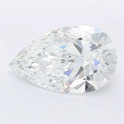 2.57ct D VS1 Rare Carat Ideal Cut Pear Lab Grown Diamond