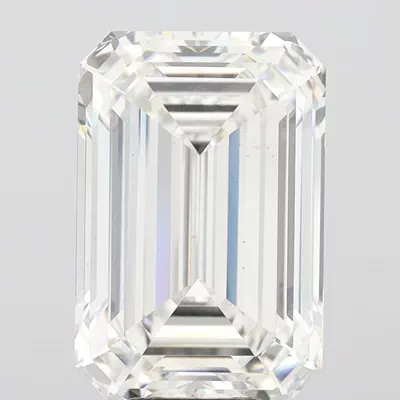 12.59ct F VS1 Rare Carat Ideal Cut Emerald Lab Grown Diamond