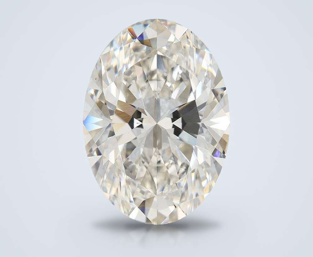 11.35ct H VS1 Rare Carat Ideal Cut Oval Lab Grown Diamond