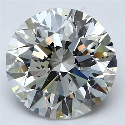 4.01ct F SI2 Rare Carat Ideal Cut Round Diamond