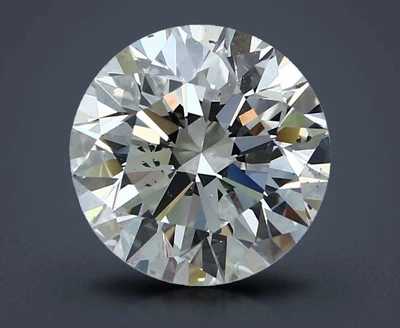4.01ct F SI2 Rare Carat Ideal Cut Round Diamond